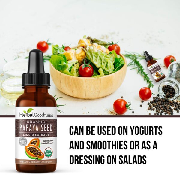 Suplemento superalimento semillas de papaya en cápsulas