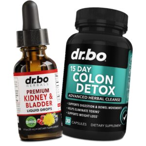 Suplemento riñones y vejiga gotas detox orgánico DR BO botella