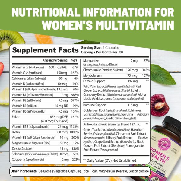 Conjunto suplemento multivitamínico y berberina para mujer