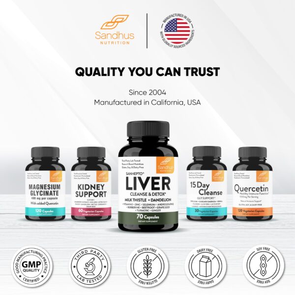 Suplemento Sandhu's Liver Renew para hombres y mujeres