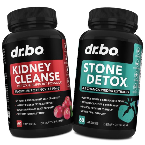 Suplemento desintoxicación renal Dr. Bo cápsulas para limpieza de piedras