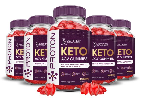 Proton Protein Keto ACV gomitas paquete 5 60 unidades