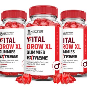 Vital Grow XL Extreme gomitas vit C vinagre de sidra paquete 3