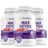 Max Detox suplemento cápsulas para limpieza intestinal y colon
