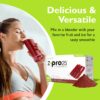 Batido preparado con Z-Pro Red Velvet