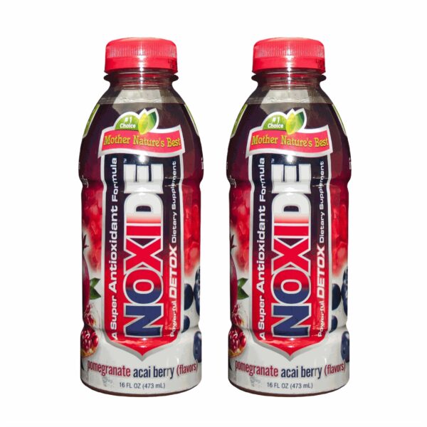 Bebida NOXIDE detox natural con cúrcuma granada y acai