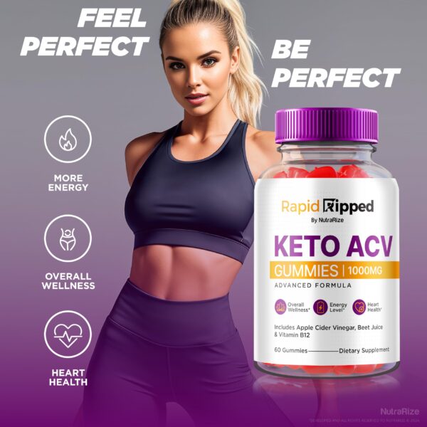 Gomitas Keto NutraRize Rapid Ripped vista lateral