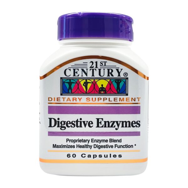 Frente del frasco Digestive Enzymes 21st Century