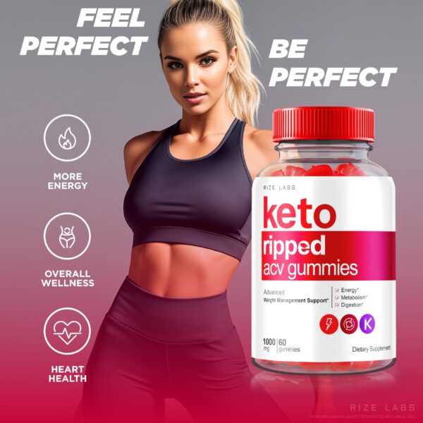 Gomitas naturales keto ripped vinagre sidra manzana