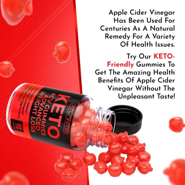 Atlantis Nutrition Keto ACV Gomas 90 unidades sabor manzana rojo