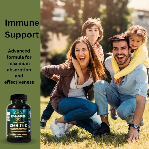 Zeolita micronizada BUCKLEBURY en cápsulas para soporte metabólico