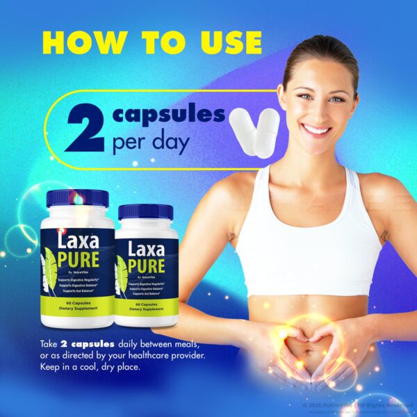 Etiqueta completa de Laxa Pure Cápsulas