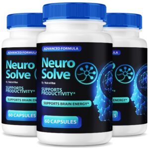 Frente de la caja Neuro Solve NutraVibe Frente de la caja Neuro Solve NutraVibe