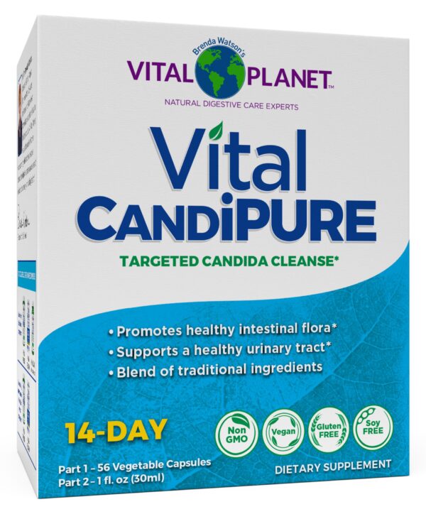 Kit limpieza intestinal Vital CandiPURE Vital Planet caja frontal