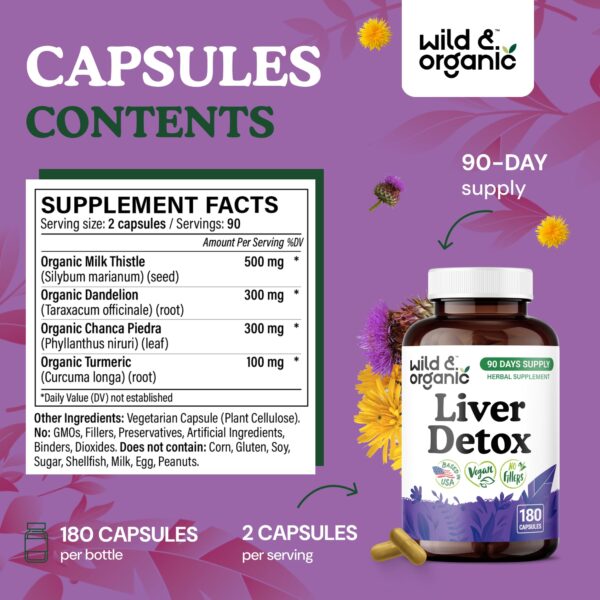 Suplemento con extracto de cardo mariano para limpieza hepática
