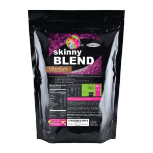 Skinny Jane batido alto en proteínas sabor chocolate envase