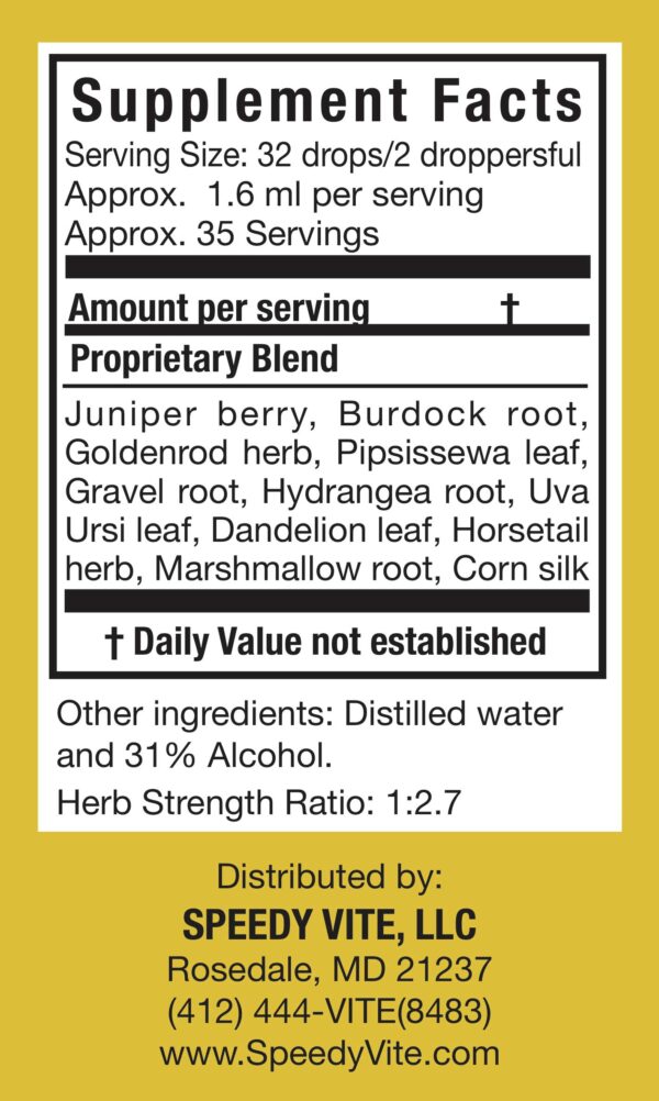 SpeedyVite suplemento renal etiqueta ingredientes naturales