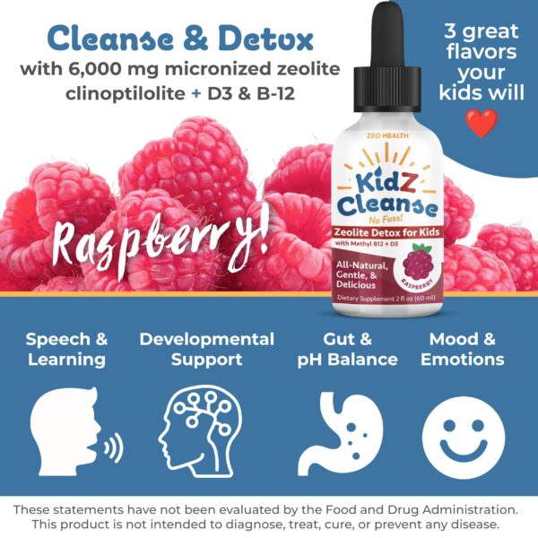 Suplemento Kidz Cleanse detox de zeolita para niños