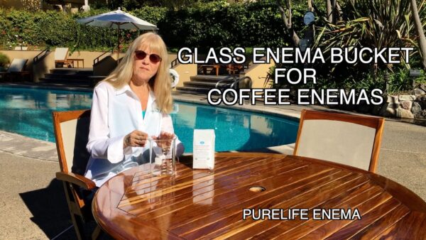 Purelife cubeta acero inoxidable para café enema USA