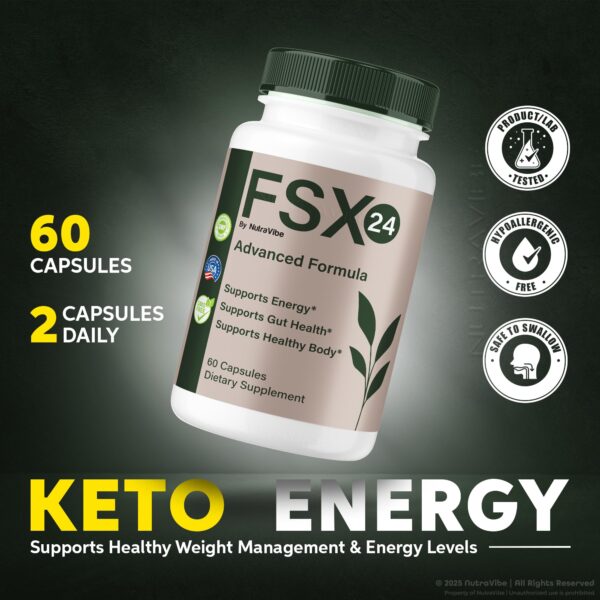 Etiqueta frontal de FSX24 cápsulas