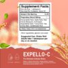 Etiqueta de Expello-C con ingredientes naturales