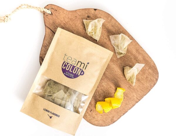 Suplemento natural Teami té colon detox 15 bolsitas sabor limón