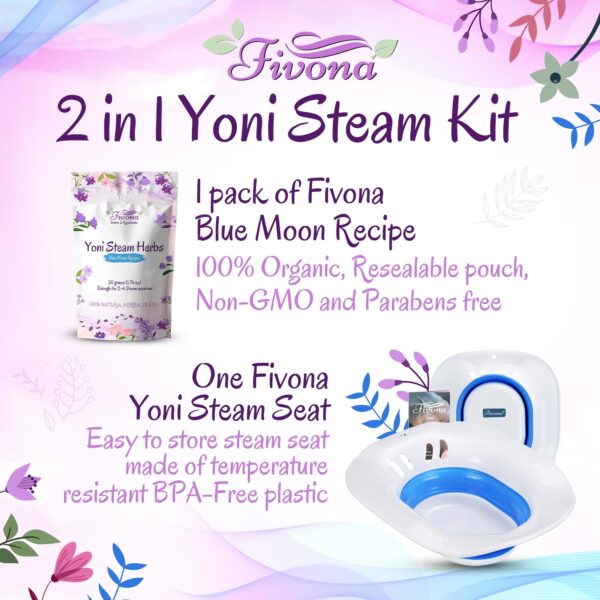 asiento vapor yoni expandible Fivona para varios inodoros