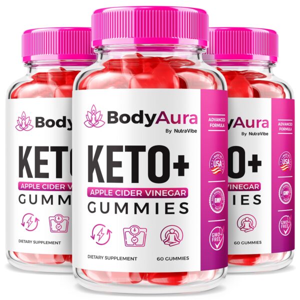 Gomitas BodyAura Keto ACV frasco