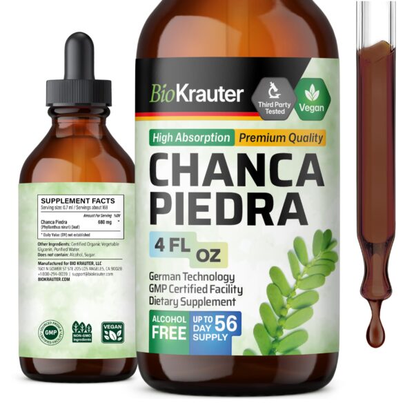 BIO KRAUTER Tintura Chanca Piedra apoyo salud renal 4 oz