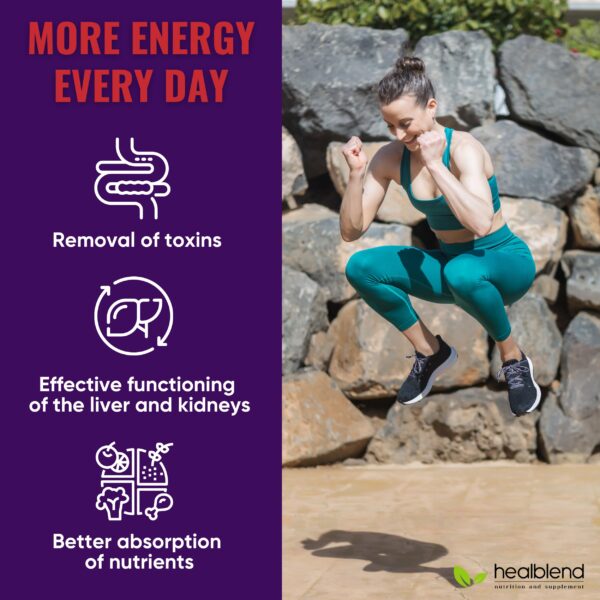 Max Detox fórmula avanzada con psyllium y papaya para salud digestiva