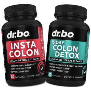 Suplemento detox colon 15 días cápsulas naturales Dr Bo