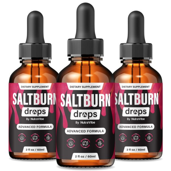 Frasco Salt Burn Drops NutraVibe con gotero