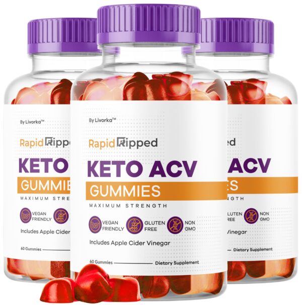 Gomitas Rapid Ripped Keto ACV LIVORKA paquete frontal