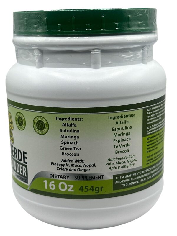 Jugo Verde detox vegano con espinaca y más fibra