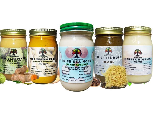 Gel orgánico musgo irlandés excelente para piel y cuerpo