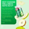 Etiqueta suplemento gomitas Keto ACV Wellneco