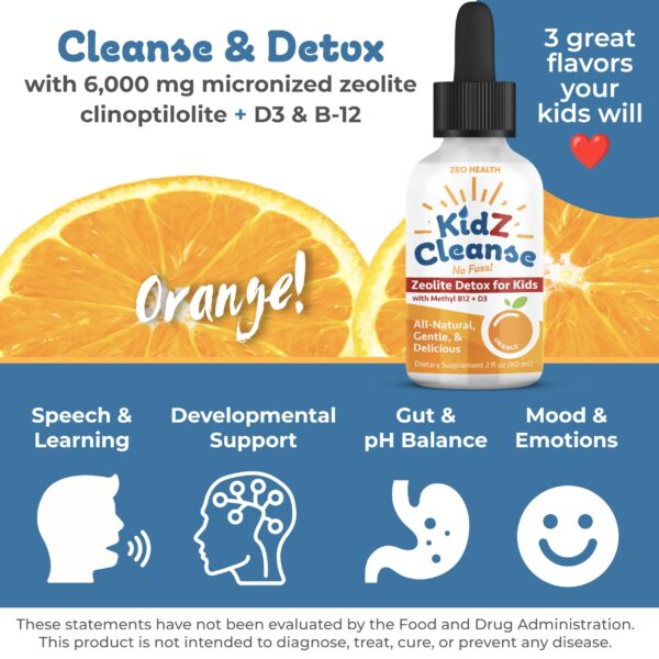 Suplemento Kidz Cleanse mejora comportamiento y energía infantil