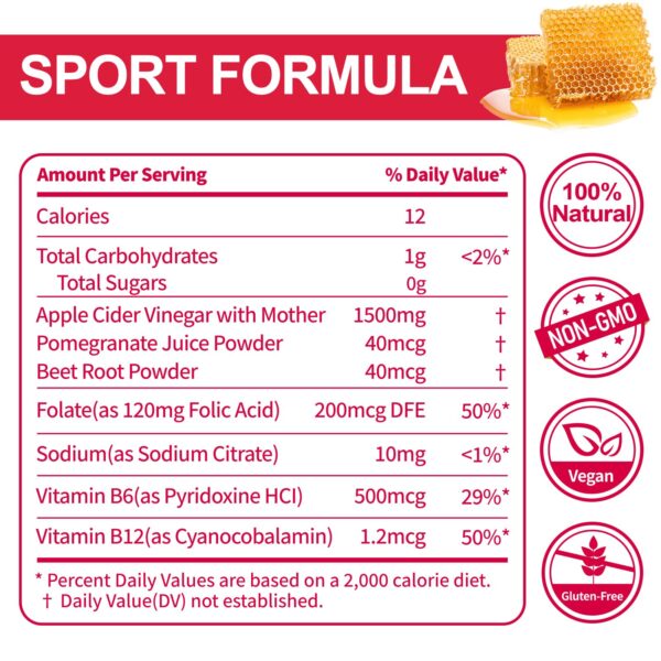 Gomitas keto ACV sabor limón-miel Regio 60 unidades