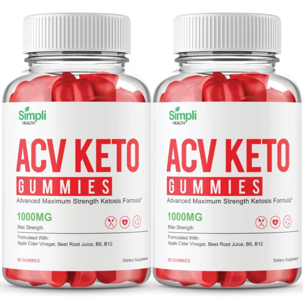 Paquete de gomitas IDEAL PERFORMANCE ACV Keto Simpli Health 120 piezas