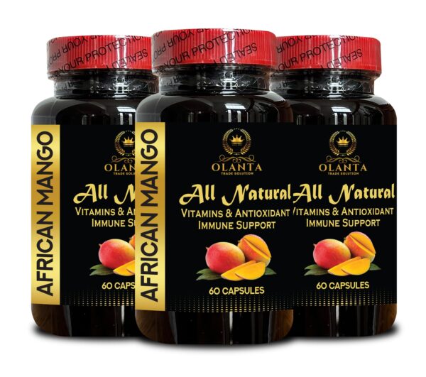 Botellas de suplemento Mango Africano OLANTA TRADE SOLUTION