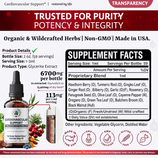 Restored By Life suplemento natural para corazón y circulación