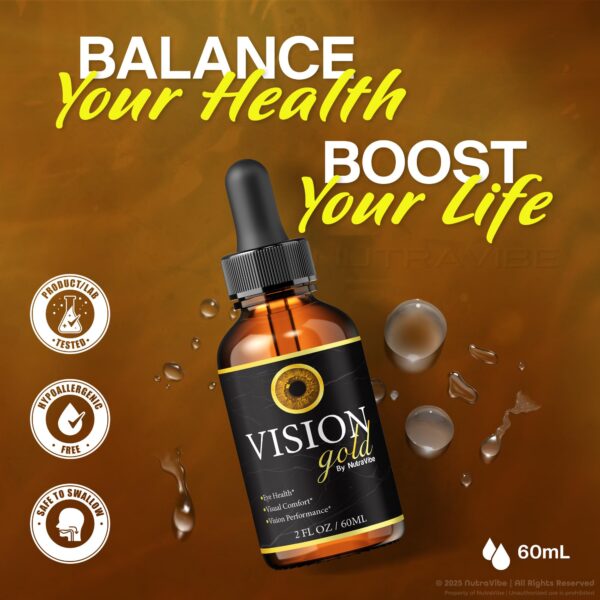Vision Gold Drops etiqueta