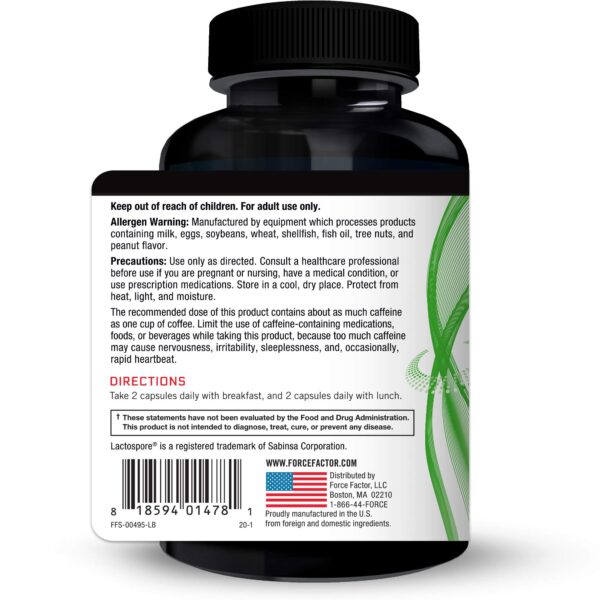 Suplemento Force Factor ProbioSlim para energía y metabolismo saludable