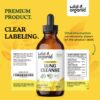 Tintura natural para detox pulmonar sin gluten Wild & Organic