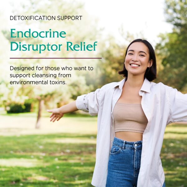 Detalle etiqueta suplemento Vitanica Endocrine Disruptor Relief