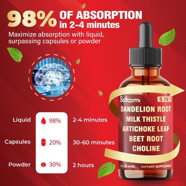 Suplemento vegano Satoomi gotas liquidas para salud digestiva general