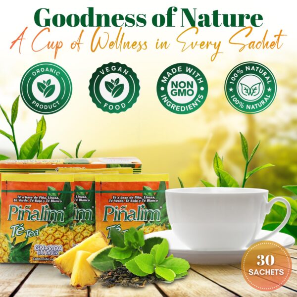 Té natural Pinalim GN+Vida suministro 90 días sin cafeína