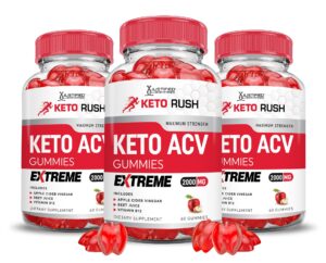 Keto Rush Keto ACV gomitas extreme 2000mg paquete triple 180 unidades