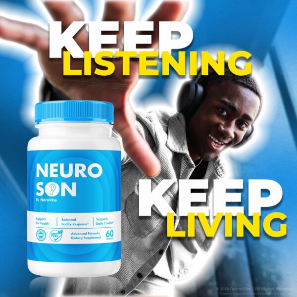 Envase de NeuroSon para salud del oído NutraVibe