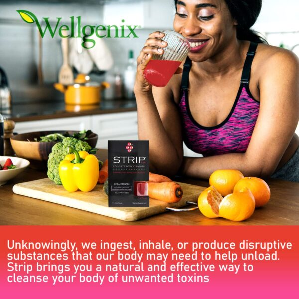 Bebida detox completa Wellgenix 1 oz sabor frutas